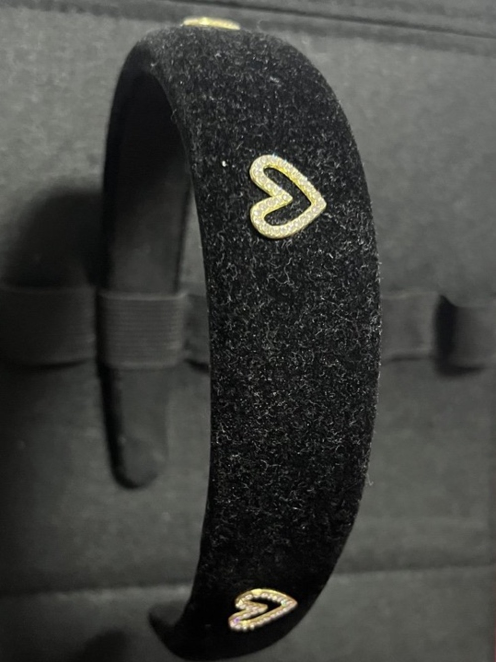 Black Heart Accent Headband - Unbranded